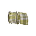 Reliant Ribbon 20.5 in. 10 Yards Dupioni Willow Wired Edge Ribbon, Willow 93127W-933-40F